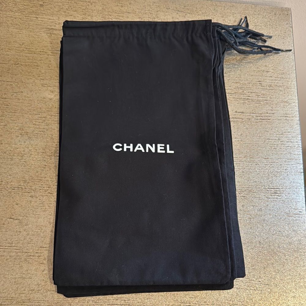 CHANEL Black Shoes dust bag
